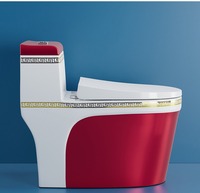 Fournisseur de céramique moderne de luxe en gros d'usine, sanitaires WC, toilettes monobloc en céramique, toilettes WC