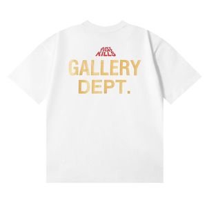 เสื้อยืดแขนสั้น GALLERY แฟชั่นอินเทรนด์พิมพ์ลายดาร์กไนท์คุณภาพสูงผ้าฝ้ายแท้ถักสองชั้นสำหรับผู้ชายและผู้หญิง - Product Image 5