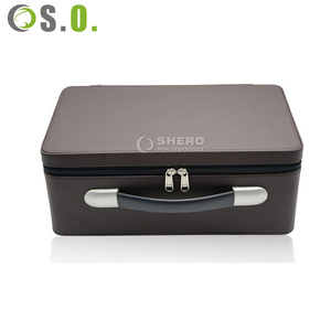 PU Leather Jewelry Suitcase Spot Wholesale Can <b>Be</b> Customized LOGO Multi-function Tray Design Style - Product Image 5