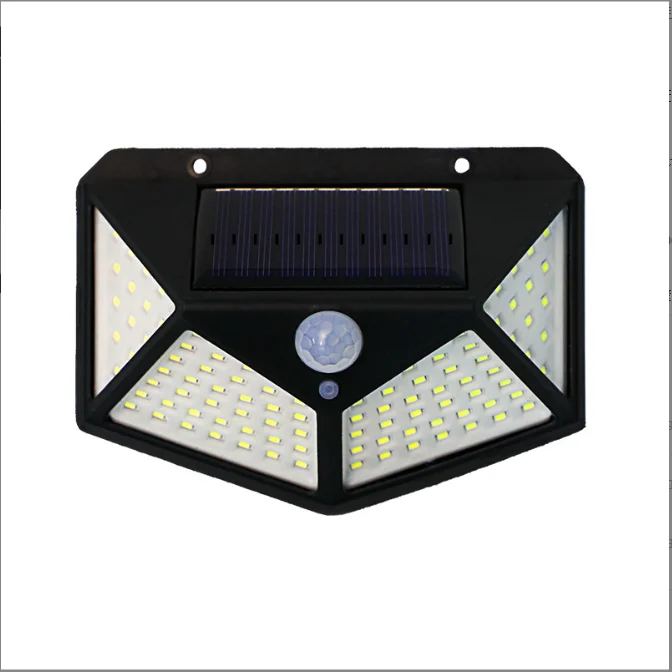 Factory Direct Ip65 Waterproof Outdoor Solar LED Wall Light 220V Warm White Aluminum Garden Steel/PC Body Wall Mount