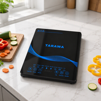Cuisinière à induction électrique portable 2P 2200W étanche à brûleur unique, plaque céramique robuste pour hôtel, maison et extérieur