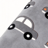 Couverture bébé en polaire sherpa imprimée voiture, super douce et chaude, réversible, écologique, pour nouveau-nés, nourrissons et tout-petits, idéale pour la crèche