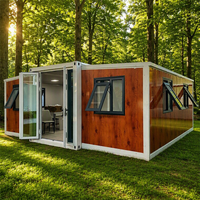 Maison modulaire préfabriquée extensible sur mesure avec cuisine, chambre et salle de bain pour l'hébergement en station balnéaire ou en camping