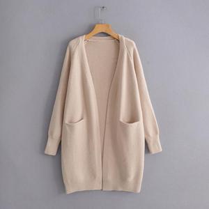 Cardigan in Maglia Oversize da Donna Stile Languido Tinta Unita, Caldo e Casual per Autunno Inverno - Giacca Lunga - Product Image 3