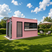 Conteneur d'expédition modifié en kit pour café - Stand de café pop-up moderne de 10 pieds pour centre commercial