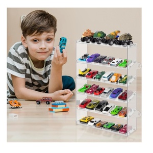 Transparent Acrylic 6-Tier Display Case for 48 Toy <strong>Cars</strong> Eco-Friendly for <strong>Matchbox</strong> <strong>Cars</strong> for Showcase - Product Image 1