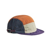Casquette 5 panneaux personnalisée en nylon léger, maille respirante, visière plate, style urbain et outdoor, ajustable, pour la pêche et les voyages