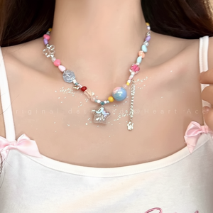 Simpatica collana di perline Color caramella per accessori per ragazza calda alla moda estiva su Internet - Product Image 1