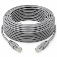 Câble réseau Cat5e UTP 305m 1000ft, câble Ethernet en vrac, câble LAN 24AWG, matériau CCA, livraison rapide, prix d'usine, gris