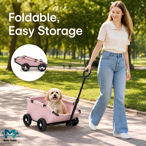 <span class=keywords><strong>Poussette</strong></span> pliable <span class=keywords><strong>pour</strong></span> animaux de compagnie, légère, portable, de voyage, 4 roues, mini chariot <span class=keywords><strong>pour</strong></span> chiens et chats âgés et faibles, lavable, grande taille, toutes saisons - Product Image 2