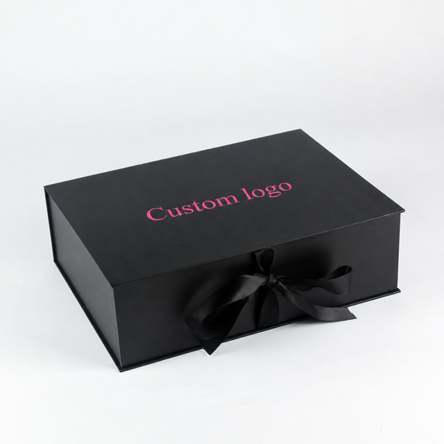 Eco-Friendly High-End Custom Wig Packaging Paper Box with Gold Foil 2mm UV Satin Custom Wig Packaging