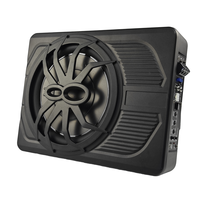 Subwoofer actif de 10 pouces pour voiture, amplificateur intégré, subwoofer fin sous le siège, 1500W, basses puissantes, boîtier en fer, fabrication OEM
