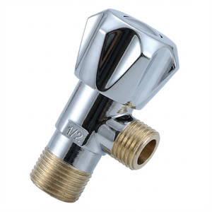 Válvula de Ángulo de <span class=keywords><strong>1</strong></span>/2 Pulgada YOD OEM con Núcleo de Cobre Cromado, Válvula de Cierre de Acero Inoxidable con Rosca Macho para Baño, Calentador y Inodoro - Product Image 1