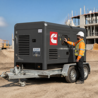 Groupe électrogène diesel silencieux double 50/60Hz 120kW 150kW 160kW 180kW 200kW avec réservoir de carburant, alimenté par Weichai, AVR, alternateur Stanford