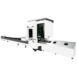 Prix de la machine de découpe laser à fibre de tuyau CNC pour le métal acier inoxydable aluminium