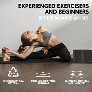 Bloque de Yoga de Espuma EVA sin Látex con Superficie Antideslizante y Bordes Biselados - Product Image 6