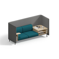 Cabines de bureau privées personnalisées, mobilier de bureau moderne modulaire en tissu, cabine insonorisée acoustique, ensemble de postes de travail, hôtel, école