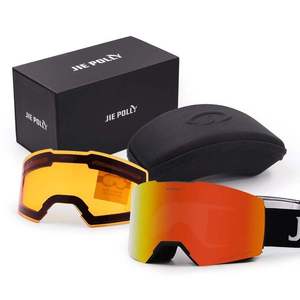 New Trendy Pc Frames Anti Fog Windproof Magnetic Uv400 Sport Ski <strong>Goggles</strong> <strong>Custom</strong> Logo Snow Snowboarding Glasses <strong>Goggles</strong> - Product Image 2