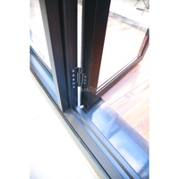 AMJ AS2047 Porte battante avant simple de remplacement personnalisée Portes françaises avant en aluminium Portes battantes en verre de conception extérieure