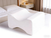 Oreiller de genou pour dormeurs latéraux Coussin de jambe en mousse à mémoire de forme pour dormir sur le côté