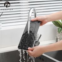Support de rangement pour évier à séchage rapide en acier inoxydable à un seul niveau pour cuisine et salle de bain