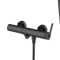 Ensemble de douche de luxe dissimulé au design moderne pour hôtel, maison, bar, salle de bain, avec poignée murale en laiton, jet doux et robinet de douche en céramique