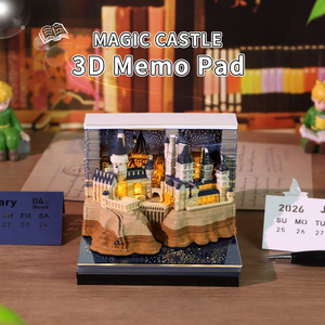 Hary Potter Quà Tặng Hogwarts lâu đài 3D LED ánh sáng xây dựng khối mô hình anime Collectible sáng tạo bàn trang trí cho món quà - Product Image 3