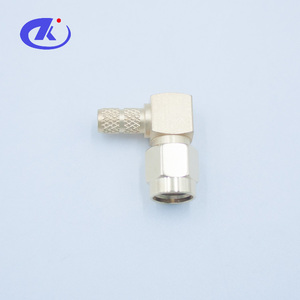 Hot bán tùy chỉnh góc bên phải <span class=keywords><strong>SMA</strong></span> nam uốn Loại kết nối cho rg223 cáp đồng trục - Product Image 3