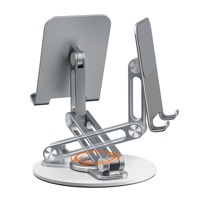 Support de tablette portable réglable à 360 degrés, lavable, flexible, adapté à tous les téléphones et tablettes