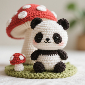 Kit <span class=keywords><strong>de</strong></span> ganchillo hecho a mano, juguetes, llavero, muñecas, muñeco <span class=keywords><strong>de</strong></span> hilo, lindo peluche, regalo para niños, Panda, animales <span class=keywords><strong>de</strong></span> ganchillo - Product Image 6