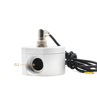 1/4 "3/8" 1/2 "3/4" 1 "Flowmeter Roda Gigi Oval Paduan Aluminium NPN Sensor Aliran Air Hall Mengukur Minyak Diesel DC3.5-24V RS485