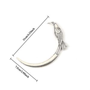 Horquillas para el Cabello con Diseño de Luna Nórdica Vikinga Celta para Mujer, Horquillas con Filigrana de Luna, Horquillas Vikingas con Cuervo, Mandala 3D, Horquilla para Yoga - Product Image 4