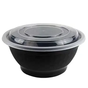 36oz Extra-Thick Meal Keep Food Fresh Prep Bowls With Lids Plastic Containers With Clear Covers For Make Ahead Bowls