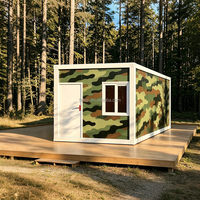 Maison conteneur modulaire en panneaux sandwich d'acier de 20 pieds, structure en acier galvanisé, design moderne, bâtiment de bureau écologique