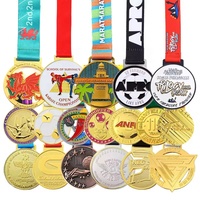 Médailles de sport personnalisées en métal moulé sur mesure pour filles, avec logo 3D, pour la danse, le marathon 5 km, la gymnastique, en or et bronze, à prix abordable