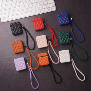 Funda Protectora con Forma de Diamante para AirPods, Llavero de Cuero, Bluetooth Inalámbrico, Antigolpes, Impermeable, para Airpods Pro - Product Image 3