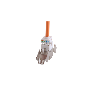 Venta caliente 180 grados CAT6 CAT6A CAT7 Toolless STP Network Keystone Jack Module Cat.6a RJ45 - Product Image 6