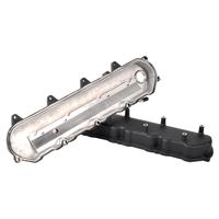 Nắp chụp van bằng nhôm đúc đen GM LT GEN V có giá đỡ cuộn dây dành cho LT1 LT4 L83 L86 5.3L 6.2L 2014-2026, nắp dầu cao 2-1/2 inch
