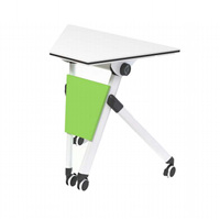 Table de conférence pliable moderne et durable, mobilier scolaire en métal QIGNSHUAI QS-F018S