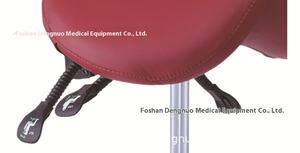 Silla de médico de dientes giratoria de elevación con rodillos de acero inoxidable y plástico, silla de Estomatólogo dental, con ruedas de acero inoxidable y plástico, a la venta, al por mayor - Product Image 3