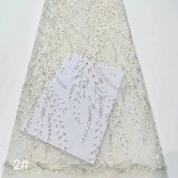 Tissu à paillettes de couleur orange vif, broderie en dentelle à paillettes, tissu à fleurs à paillettes, dentelle africaine pour robe de fête