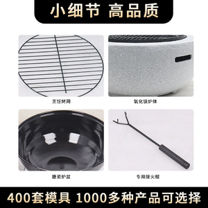Outdoor Fire Pit Charcoal Powered Multifunctional Windproof Rustproof For Villa Courtyards Tea Brewing Barbecue Grill Home Use - Product Image 3