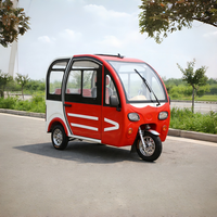 Mini-bus électrique pour la location - Véhicule touristique fermé pour le tourisme urbain, location privée, 3 passagers, autonomie de 70 à 90 km