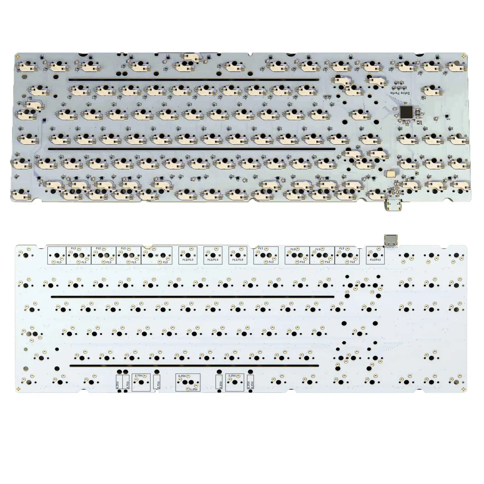 High Quality OEM Pcba Manufacturer Custom 60 l 60% 65% design Diy Keyboard Pcb Assembly Customizable Mask Electronics