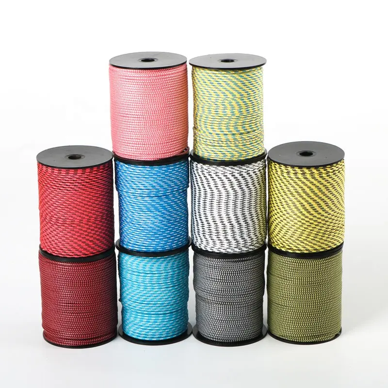2mm UHMWPE Reflective Rope High Strength Durable Windproof Anti Cut Lightweight uhmwpe Braided Rope