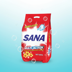 Detergente en Polvo para Ropa Ecológico de 800g con Propiedades Antibacterianas, Espuma Abundante y Fuerte Fragancia - Product Image 3