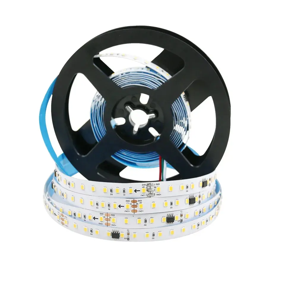 LEDストリップ追跡ランニングウォーターストリップライト単色SMD283512V 24V 120LED/MWS2811IC誘導チップフレキシブルLEDストリップ