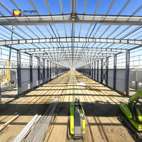 Offre Spéciale : Kit de Construction Portable en Acier Léger – Conception de Hangar, Entrepôt Préfabriqué, Atelier avec Panneaux Sandwich en Aluminium