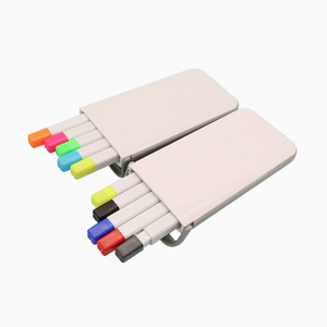 Coffret promotionnel de 5 surligneurs assortis, couleurs variées, marqueurs en vrac, logo personnalisé, fournitures de bureau, scolaires et artistiques, boîte cadeau - Product Image 2