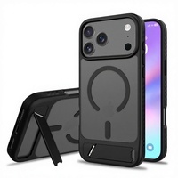 Coque antichoc magnétique sans fil TPU+PC+N52 pour 17 Pro Max, protection intégrale 360°, design professionnel translucide souple avec support 100%